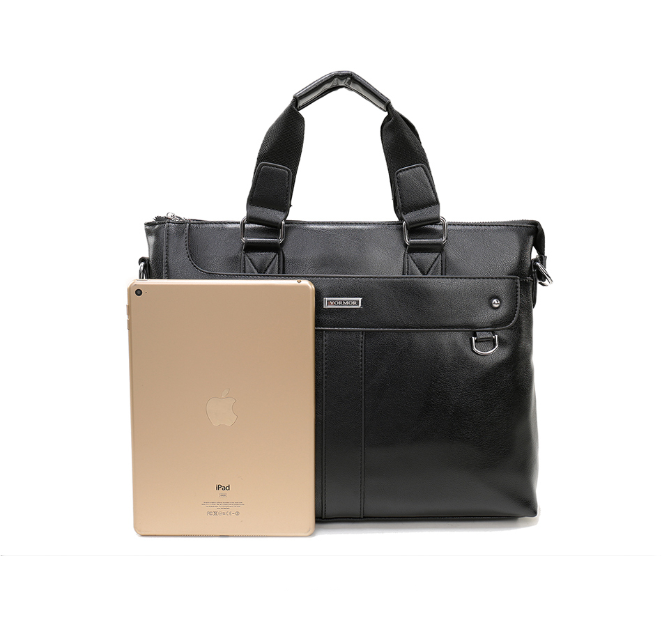 The Commuter Bag Leather Briefcase, Laptop Travel Shoulder Bag For Men