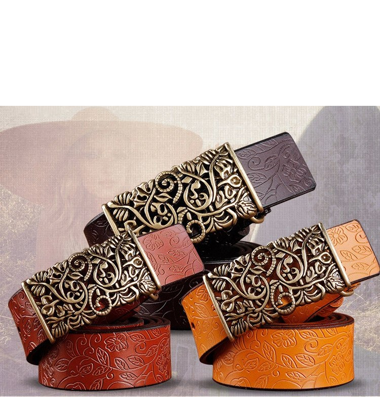 Women's Stylish Leather Buckle Belt