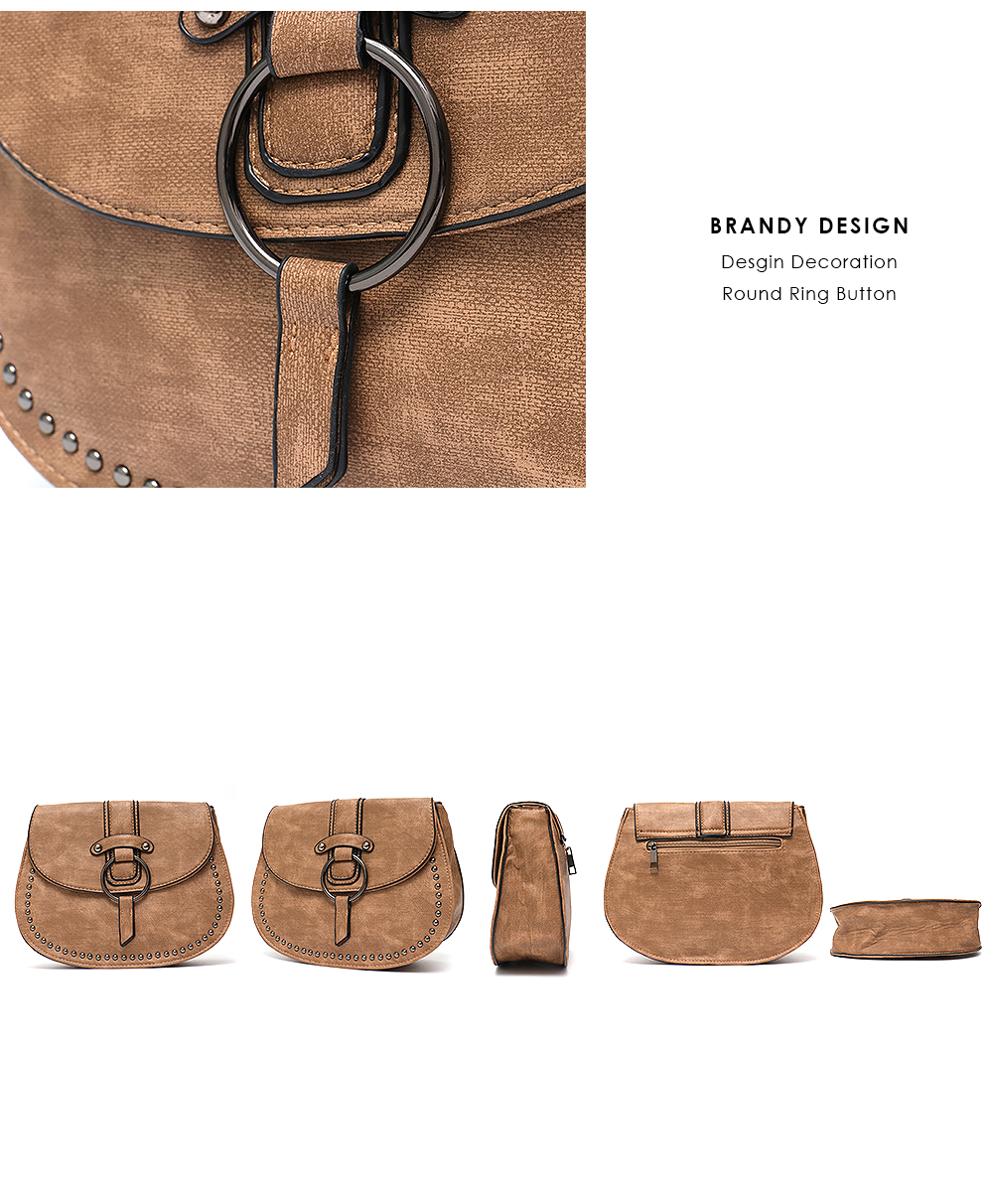 Crossbody Leather Messenger Casual Shoulder Bag