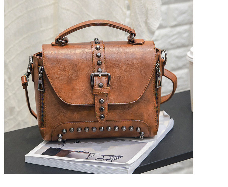 Vintage Leather Messenger Crossbody Women's Shoulder Handbag (TWH04)