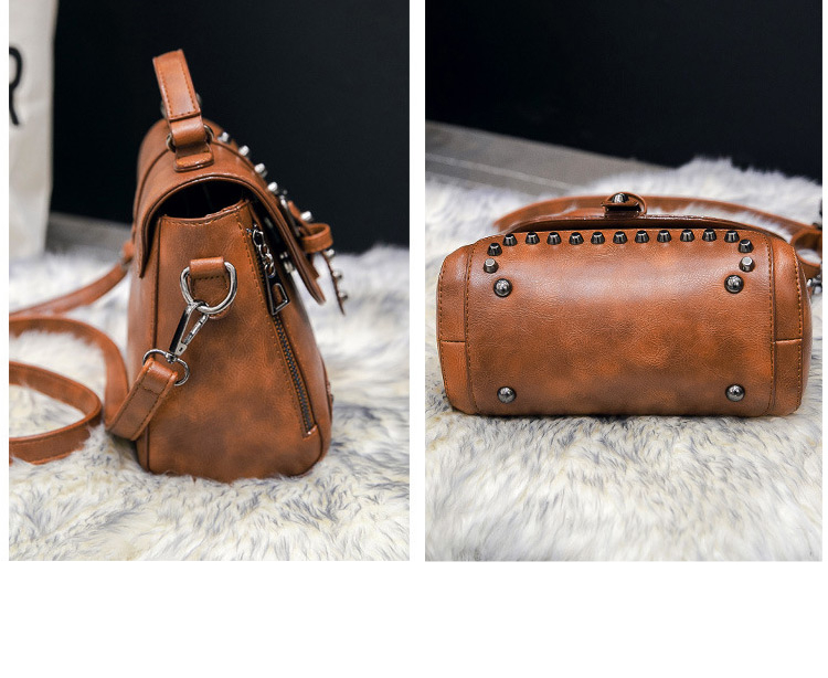 Vintage Leather Messenger Crossbody Women's Shoulder Handbag (TWH04)