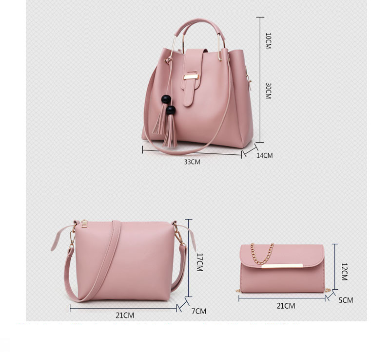 Women's Gift Set Leather Shoulder Handbag and Purse (TWH10)