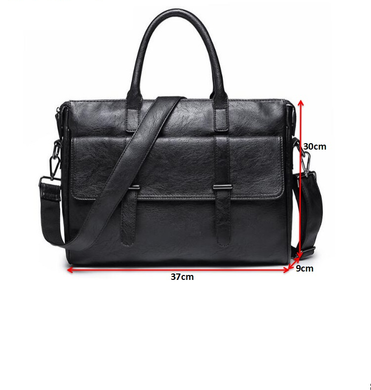 Men's Business Leather Shoulder Bag