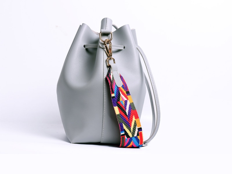 Women's Shoulder Handbag with Rainbow Strap (TWH23)