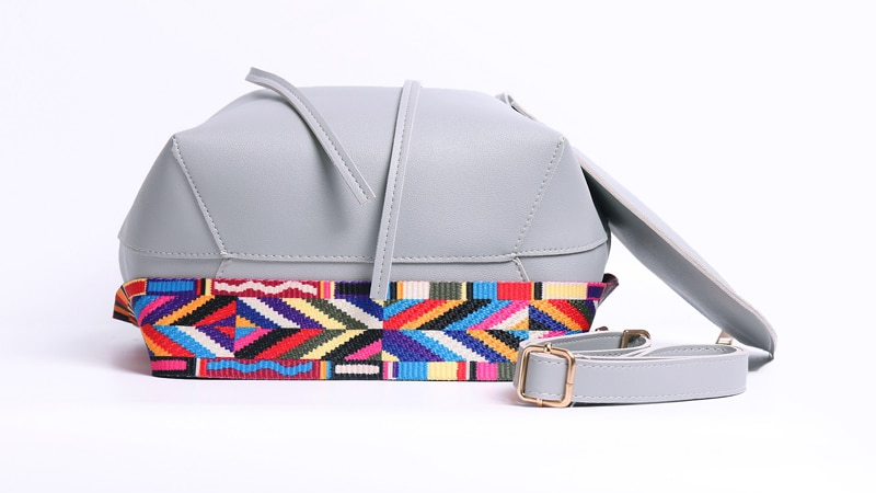 Women's Shoulder Handbag with Rainbow Strap (TWH23)