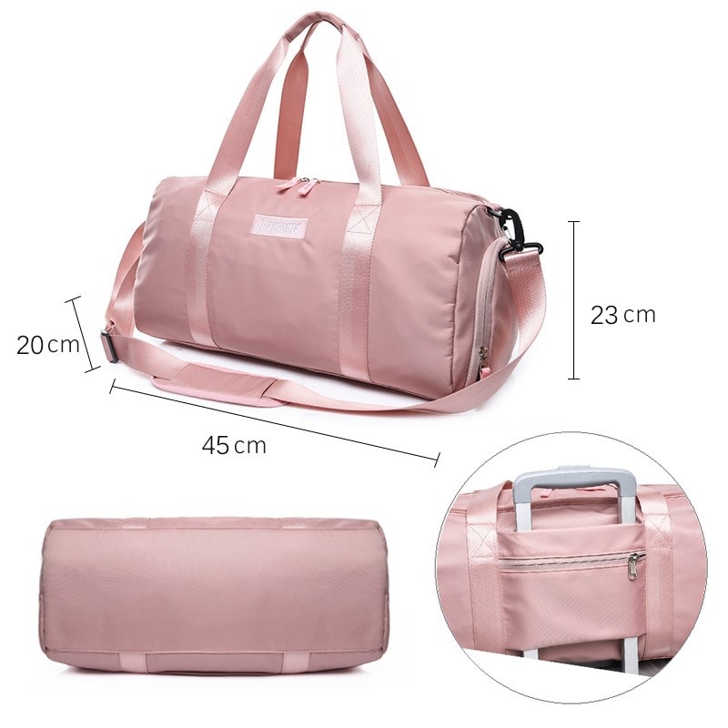 Fitness Training Sports Travel Handbag  Waterproof Nylon Gym Bag for Men and Women