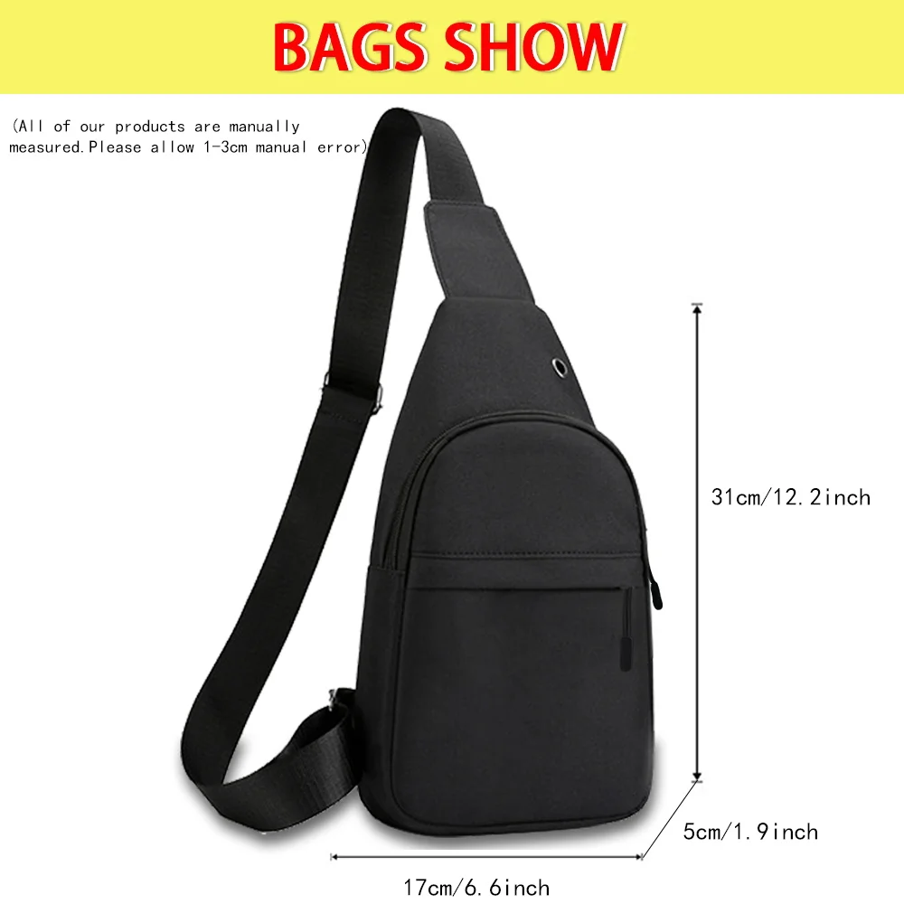Man Chest Bag Phone Pocket Cross Body Neck Side Shoulder Fanny Pack Fashion Small New Arrival - Cross Body Chest Bag