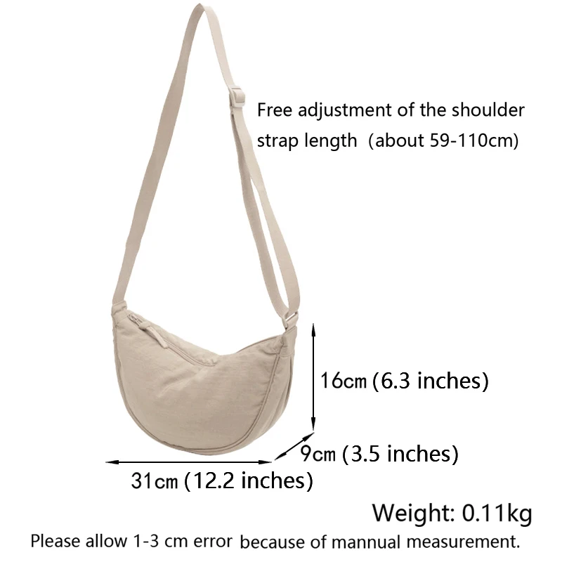 Half Moon popular crossbody shoulder bag (TWC050) - New Arrival
